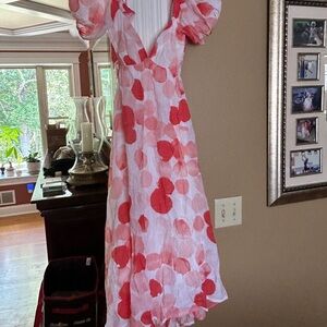 Petal and Pup red polka dot backless dress